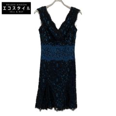 TADASHI SHOJI ノースリーブワンピース ドレス 刺繍 ジャージ - メルカリ