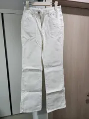 modern robe ストレート 白 デニム パンツ スリムストレート 新品