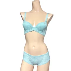 HEAVEN Japan 脇肉キャッチャー B65 ブラジャー ショーツ セット レース 補整 補正下着 谷間メイクのサムネイル