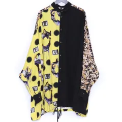 KIDILL THREE PANEL SHIRT SKULL PRINT PATTERN Fサイズ イエロー ブラック KL745のサムネイル