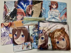 五等分の花嫁 集合イラスト マルチクロス ブランケット 布類 ８点セット