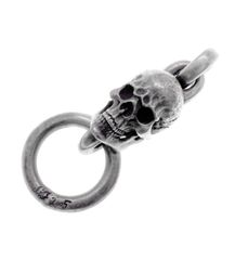 18万購入 天然ルビー シルバー925 スカル ロックンライド クリップ
