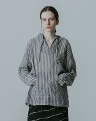 MEYAME メヤメ NO.6 EMBROIDELY SWEAT (BRUSHED LINING) GREEN エン
