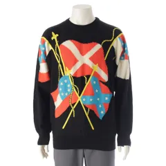 ジャンニ・ヴェルサーチェ コットン メデューサ 総柄 ニット セーター マルチカラー 52【中古】のサムネイル