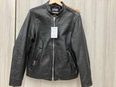 SCHOTT×EDIFICE 別注スナップボタンレザーカーディガン - メルカリ