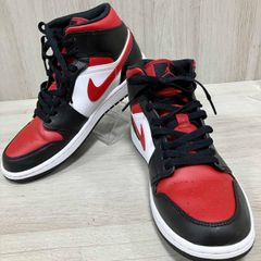 極美品✨ナイキ エアジョーダン1 MID 白赤黒29.5㎝ 人気 定番