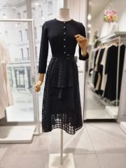 セルフポートレイト ワンピース グリッドレース UK8 未使用 GridLace