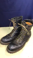 h221◆ White's Boots ホワイツブーツ ◆「スモークジャンパー」 White's Boots本革 黒色 紐  サイズ表記10 1/2B 28cmのサムネイル