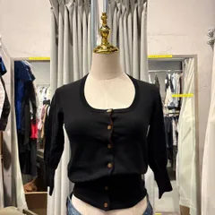 9 VIVIENNE WEST WOOD ヴィヴィアンウェストウッド　カーディガン 羽織　黒 ブラック BLACK クロ くろ　Mサイズ 38 9号　七分袖のサムネイル