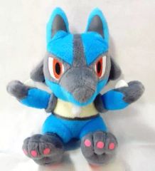 美品】ルカリオ コロっとまんまるぬいぐるみ ポケモン 最強クラス編
