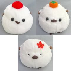 【中古】ぬいぐるみ 全3種セット ふくふくシマエナガ秋色びよりJB ぬいぐるみ 「ふくふくシマエナガ」
