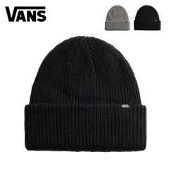 バンズ ヴァンズ ビーニー コアベーシック カフビーニー VANS Core Basic Cuff Beanie ニット帽 ワンポイント ブラック グレー VN000QB4 正規品のサムネイル