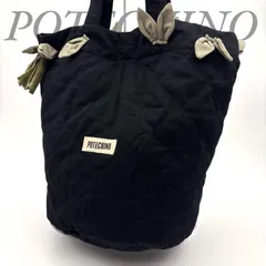 【B5598】 POTECHINO ポテチーノ トートバッグ キルティング ブラック モチーフ 肩掛け マジックテープ レディース 大容量のサムネイル