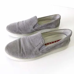 プラダスポーツ PRADA SPORT スリッポン シューズ スニーカー 本革 スエード レザー 37.5 グレー 24.0cm くつ 靴のサムネイル