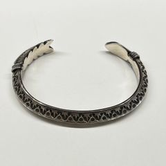春銀 スカルデザイン シルバーバングル - メルカリ