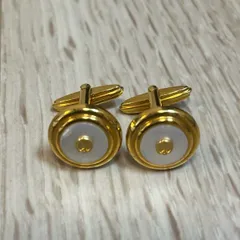 【229094】＜レア＞ dunhill ダンヒル  白蝶貝　カフス　美品のサムネイル