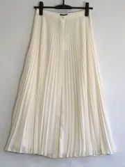 【227333】theory セオリー  PLEATED BD S POLY CHIFFON ポリシフォン　プリーツ　BD スカートJ  ・0 01-0307304-150-700 オフ白