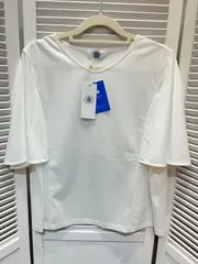 【値下げ】未使用☆J.PRESS ジェイプレス Vネックカットソー M ホワイト Deorelief レディース オンワード樫山のサムネイル