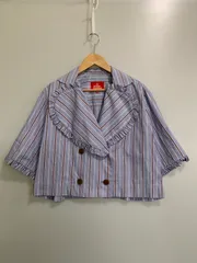 【中古品】 VIVIENNE WESTWOOD RED LABEL ヴィヴィアン ウエストウッド レッドレーベル LOVE BLOUSE ラブ ブラウス 17-13-421002 20SS 【169-260621-hu-11-min】のサムネイル