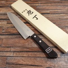 美品】霞乃 墨流し ペティナイフ 120mm モリブデン鋼 ダマスカス 包丁