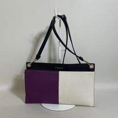 2606-45｜美品｜ロンシャン 2WAYバッグ レザー ブラック ターンロック 