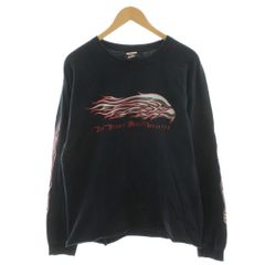 Harley-Davidson 長袖Tシャツ Lサイズ フレイム ルーニー - メルカリ