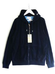 新品タグ付！ラッセル beams別注 タオル生地 ジップアップパーカー 