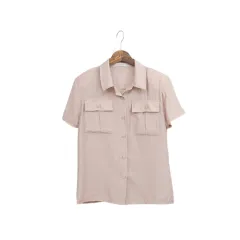 Vince 接触冷感 肩パッド ポケット レーヨン シャツ ブラウスのサムネイル