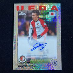 Topps Chrome 上田綺世 直筆サインカード フェイエノールト 日本代表