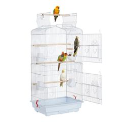 HOEI 大型鳥かご アルミスクエア ケージ EB-62 ゲージ インコ - メルカリ
