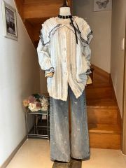 のあママ様 リクエスト ナラカミーチェ胸元フリルブラウス2点 まとめ 