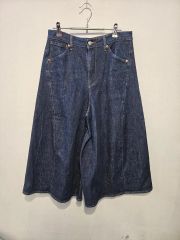 ワイズヨウジヤマモト デニムガウチョパンツ サルエルパンツ ワイド