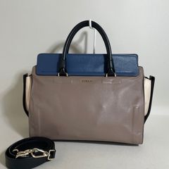 2606-45｜美品｜ロンシャン 2WAYバッグ レザー ブラック ターンロック 