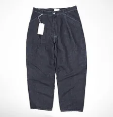 STILL BY HAND ◆26SS ヘンプ混 デニム パンツ 黒 サイズ48 (DN02261) ワイドテーパード 1タック スティルバイハンド ◆590/ES13のサムネイル