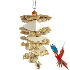 バードト インコおもちゃ イカの骨 おもちゃかじる 鳥かむおもちゃ ペット用品 オウム インコ 吊り下げ実用的 耐久性 カルシウム補給のサムネイル
