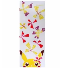 Lメ105★新品【限定商品「ポケモンセンタートウキョーDX」×「竺仙」ピカチュウ お手ぬぐい リボン 2052-2090】コラボ 第3弾◎コレクター保管のサムネイル