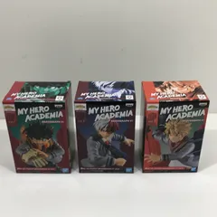 【中古美品】 僕のヒーローアカデミア BRAVEGRAPH #1 フィギュア 3体セット vol.1 緑谷出久 vol.2 轟焦凍 vol.3 爆豪勝己 プライズ品 未開封 箱イタミあり 【051-260626-ti-03-tag】