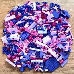 レゴ 正規品 中古 まとめ売り 約700g 紫･ピンク系 大量 レゴブロック【管理番号：4091】のサムネイル