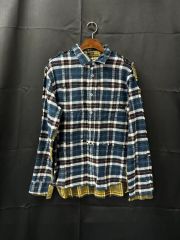R13 ダメージ加工 チェックシャツ 長袖 XS - メルカリ