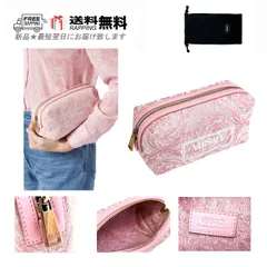 VERSACE ヴェルサーチ トイレタリーケース ポーチ バッグ BAG バロック ジップ イタリア製 新品 ★ ピンク M342..のサムネイル