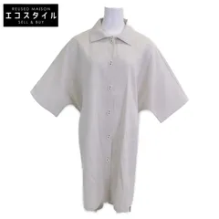 HERMES　エルメス　新品同様 国内正規 24SS 4E3528DO コットンxナイロン シェーヌダンクルボタン ベルテッドシャツドレス　36のサムネイル