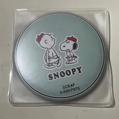 【未使用/キャラクターグッズ】SCRAP×SNOOPY スヌーピーと不思議な絵　缶ミラーのサムネイル