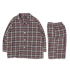 POLO Ralph Lauren ポロ ラルフローレン パジャマ グリーン バーガンディー サイズ:LL  00s チェック フランネル ルームウェア パジャマ セットvップ 日本製 【メンズ】【中古】のサムネイル