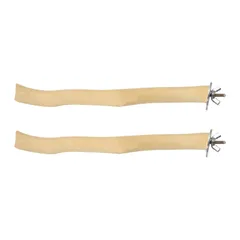 uxcell 천연 나무 새 가지, 길이 20cm, 지름 16mm, 앵무새, 앵무새, 잉꼬용 나무, 천연 농어, 2개 팩