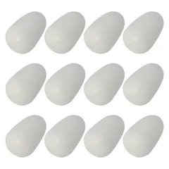 가짜 달걀, 12개 팩, 약 20mm x 13mm, 작은 새, 잉꼬, 비둘기, 새, 대체 알