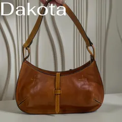 Dakota レザー ショルダーバッグ ブラウンのサムネイル