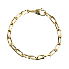 CARTIER カルティエ K18YG イエローゴールド サントス ミディアム ブレスレット 20.0g 19.5cm ユニセックス 中古 美品のサムネイル