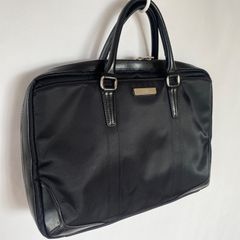 BALLY　ビジネスバック　ロゴ金具　シルバー　2way　斜め掛け　A4可 BALLY ビジネスバック ロゴ金具 シルバー 2way 斜め掛け A4可 - メルカリ