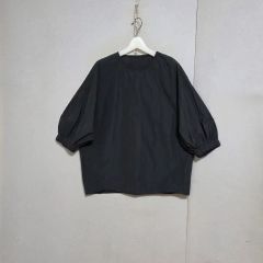 美品 ルフィル ハイツイストプルオーバー ギャザークルーネック グレー 美品 ルフィル ハイツイストプルオーバー ギャザークルーネック グレー