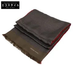HERMES　エルメス　【美品】総柄 シルクｘウール ストールのサムネイル